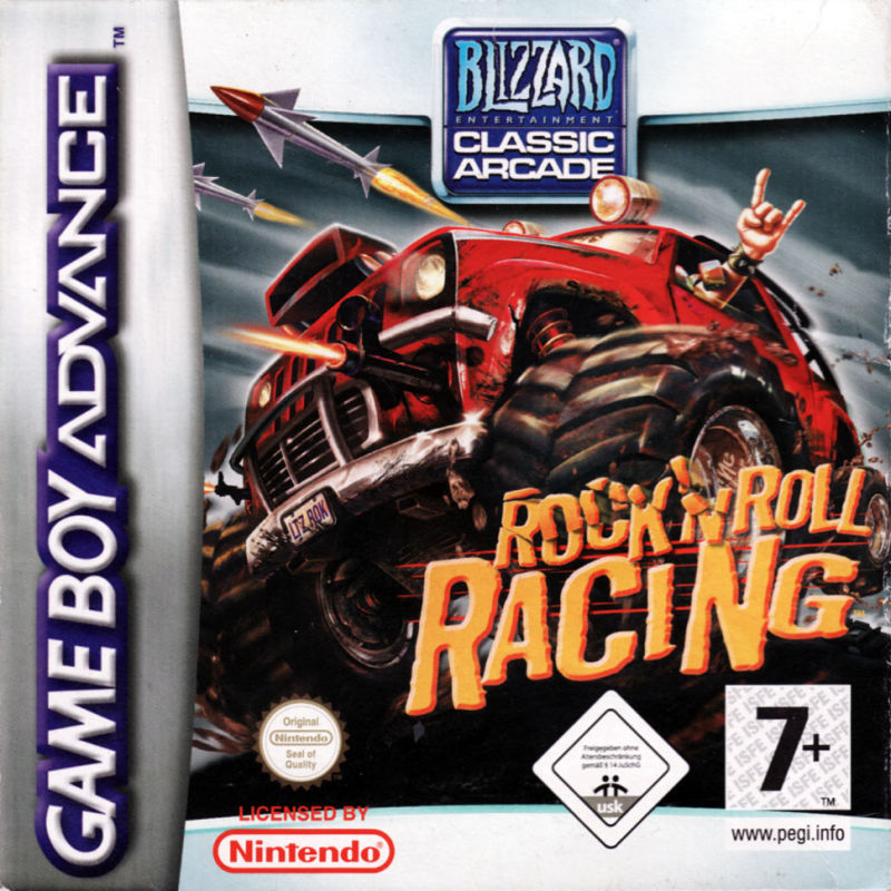 Front cover of Rock n' Roll Racing for Game Boy Advance